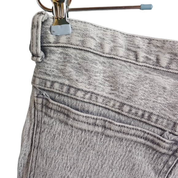 Vintage 1980’s PURE JEANSWEAR ACID WASHED Grey Jeans 31x29 Retro Rock Hairband - Picture 10 of 14